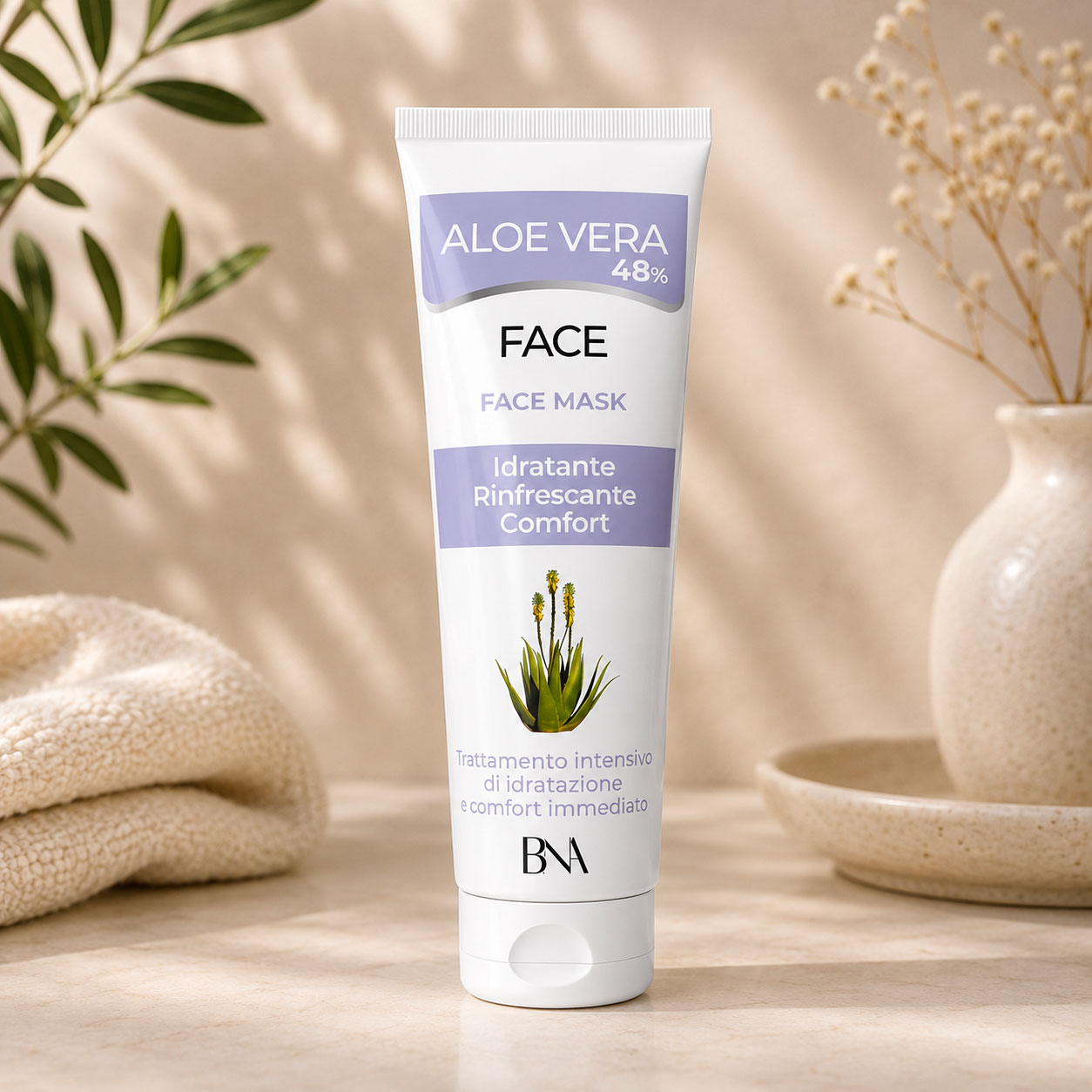 Aloe vera face face mask - 75 ml
